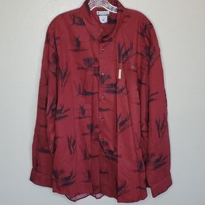 Columbia River Lodge deer print button front shirt